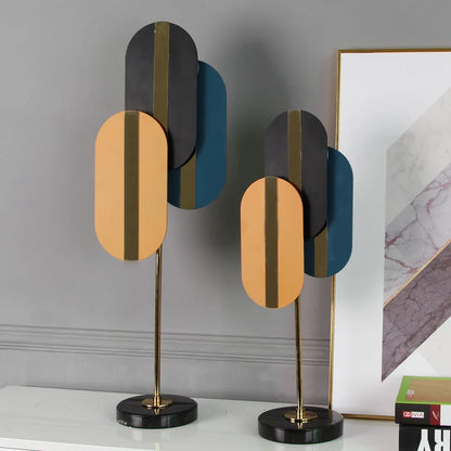 Decorbites™ Geometrische Ellipse Metallskulptur - Bunte Wohnungsdekoration Figur