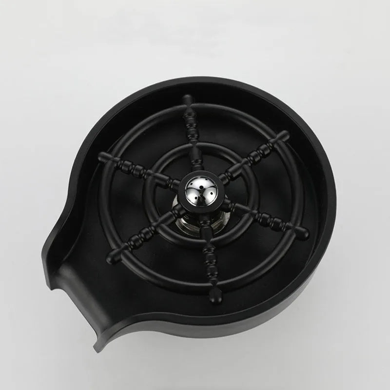 DecorBites™ Glass Rinser Sink Automatic Cup Washer Bar Coffee Tea Pitcher Tool