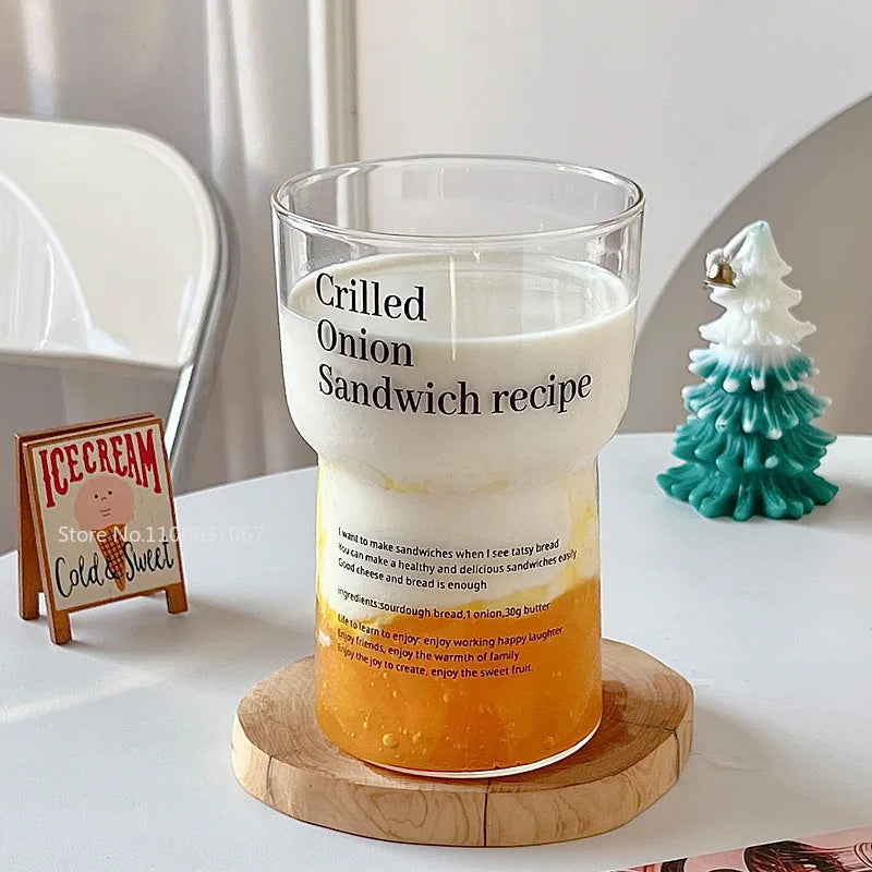 Glass Tumbler Beverage Mug