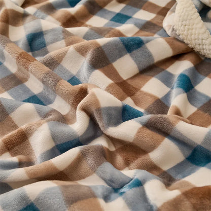 DecorBites™ Japanese Milk Velvet Blanket: Soft, Thick, and Cozy for All Seasons
