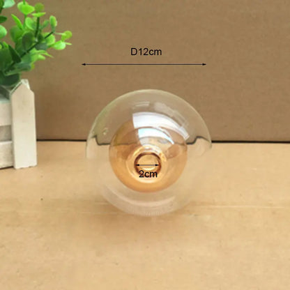 DecorBites™ Glass Shade Cover Replacement with 2cm Fitter Opening for Globe D8cm-D25cm Sizes