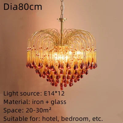 DecorBites™ Elegant Crystal Ceiling Chandelier for Stylish Home Decor