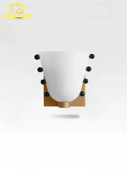 Apliques de pared LED DecorBites™ de cristal color crema para salón y dormitorio