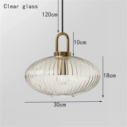 DecorBites™ Glass Stripe LED Pendant Lights for Stylish Indoor Home Decor