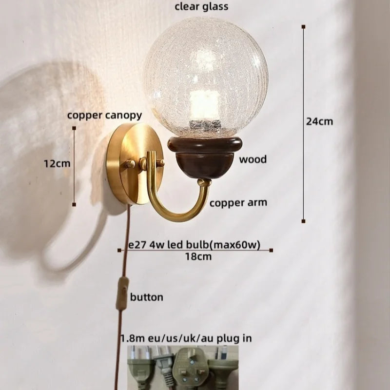 DecorBites™ Japanese Style LED Wall Lights 4W for Home Bathroom Bedroom Mirror Lighting