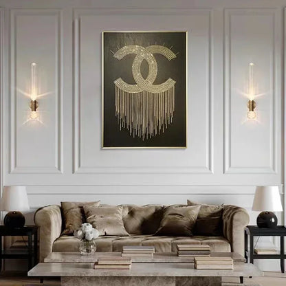 DecorBites™ LED Glass Wall Sconces for Home Decor and Lighting in Gold