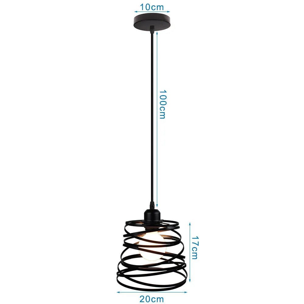 DecorBites™ Industrial Black Mini Pendant Light for Dining Room, Bar, and Clothing Store
