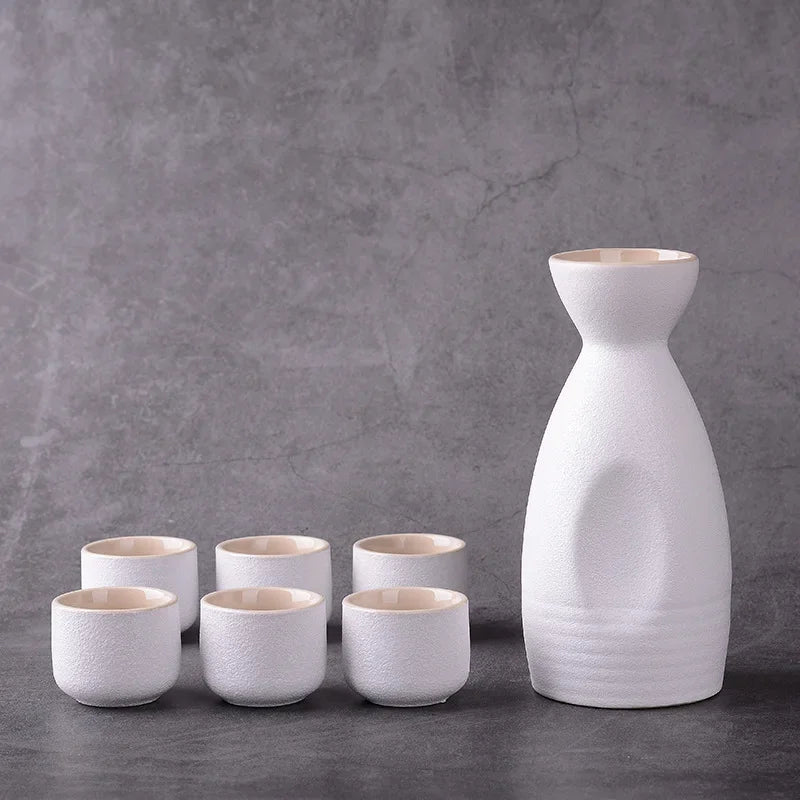 Decorbites™ Juego de Sake Cerámico Japonés - Artesanía Tradicional en Utensilios de Bebida