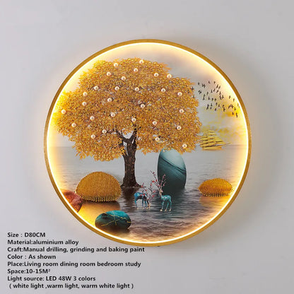 DecorBites™ Chinese Picture Wall Decoration Lamp - Modern LED Lighting for Home Décor