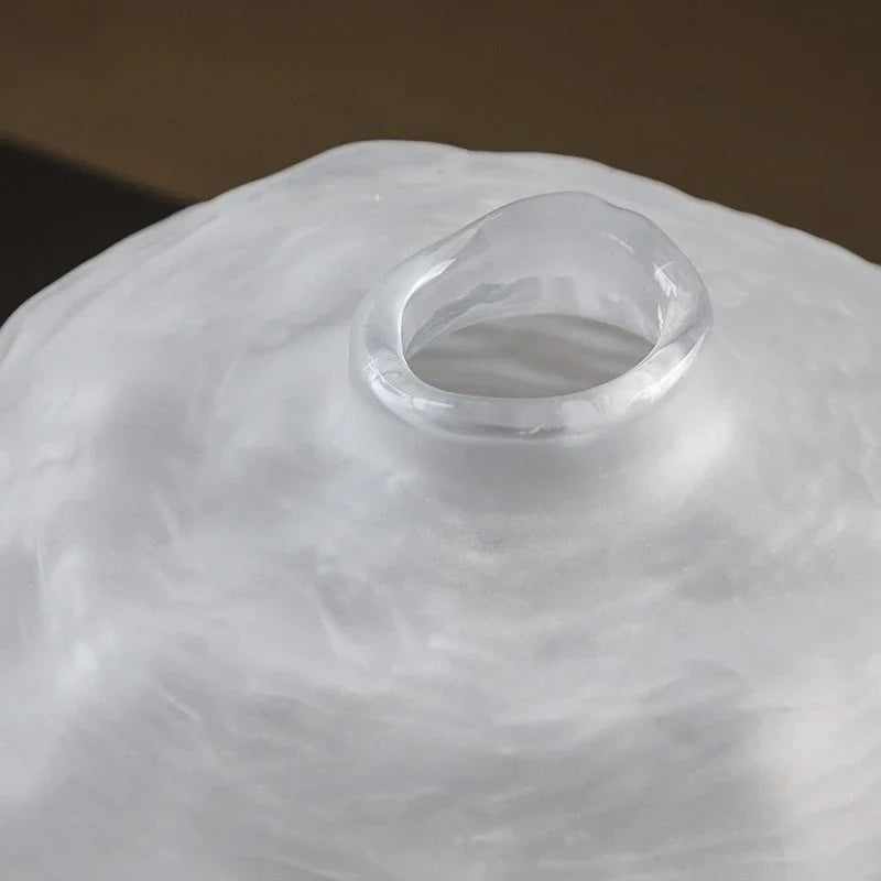 DecorBites™ Glass Pleats Vase for Hydroponics and Flower Arrangement