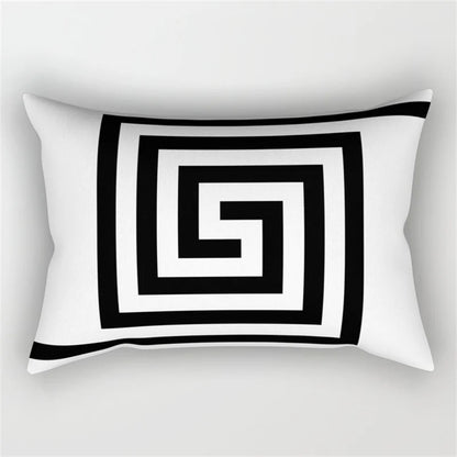 طقم غطاء وسادة للخصر بتصميم هندسي مموج من DecorBites™