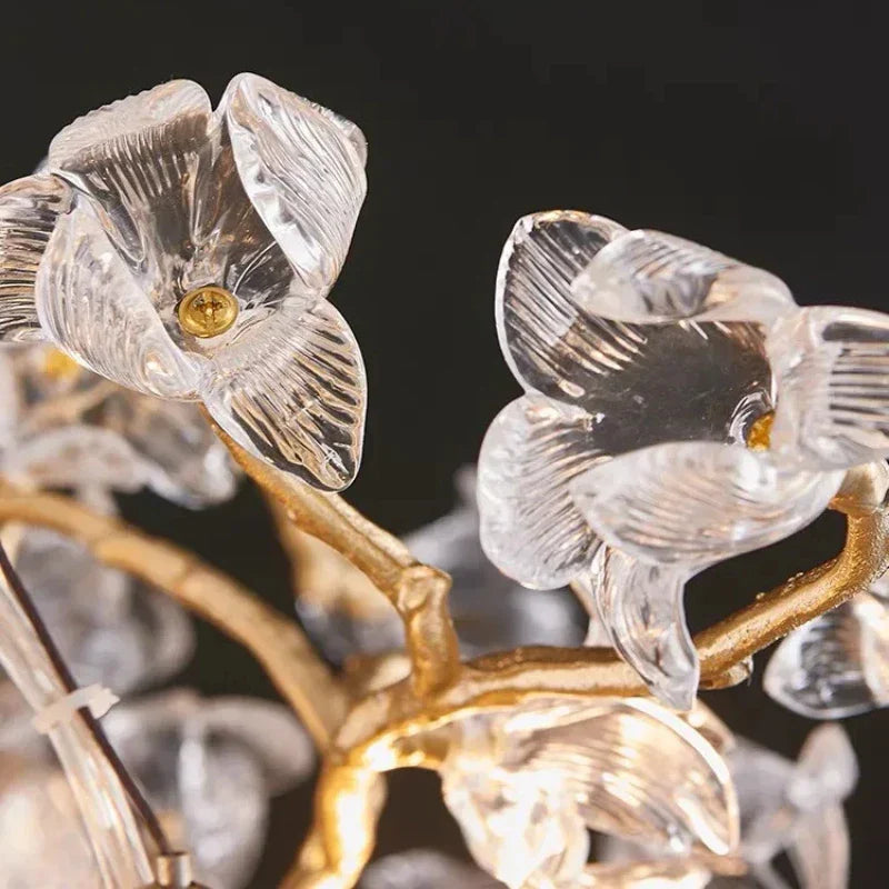 DecorBites™ Crystal Branch Ceiling Chandelier | Indoor Dining Living Room Light Fixture