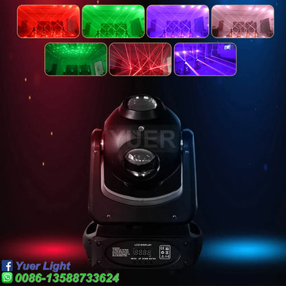 DecorBites™ Laser LED Strobe Moving Head Light for Party Club Wedding Disco