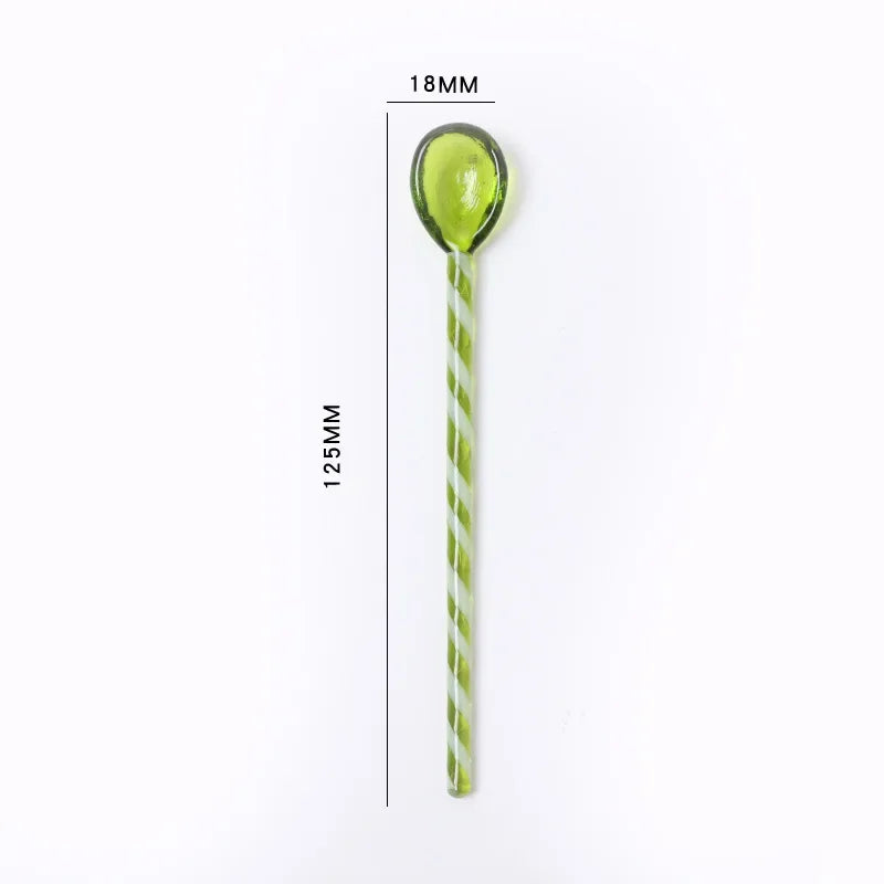 DecorBites™ Colorful Glass Stirring Spoon Set