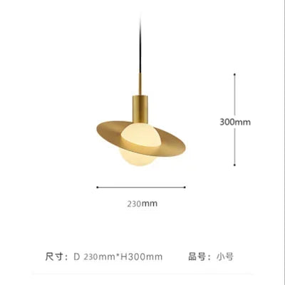 Lámpara colgante LED de bola de cristal DecorBites™: Diseño moderno de luna para una decoración elegante del hogar