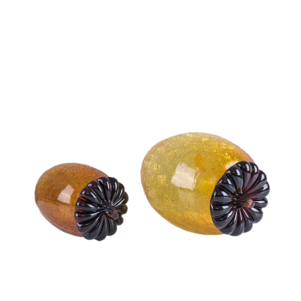 Adorno de piña de avellana de cristal DecorBites™ para decoración del hogar