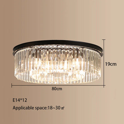 DecorBites™ Crystal LED Ceiling Chandelier for Modern American Minimalist Décor