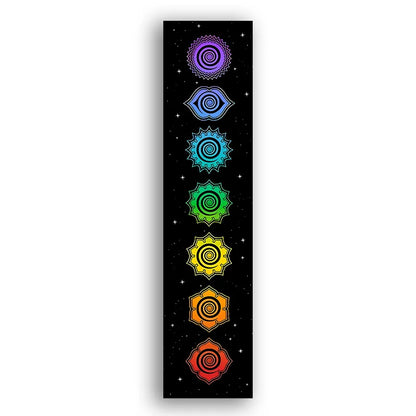 Decobites Rainbow Chakras Tapestry for Meditation and Yoga Home Decor