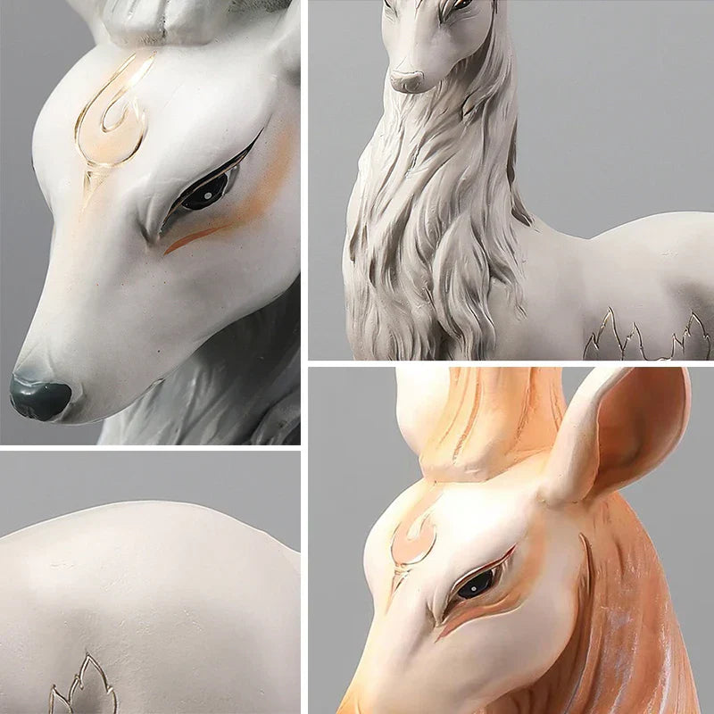 DecorBites™ Deer Sculpture: High-End Resin Elk Figurine for Luxury Home Decor