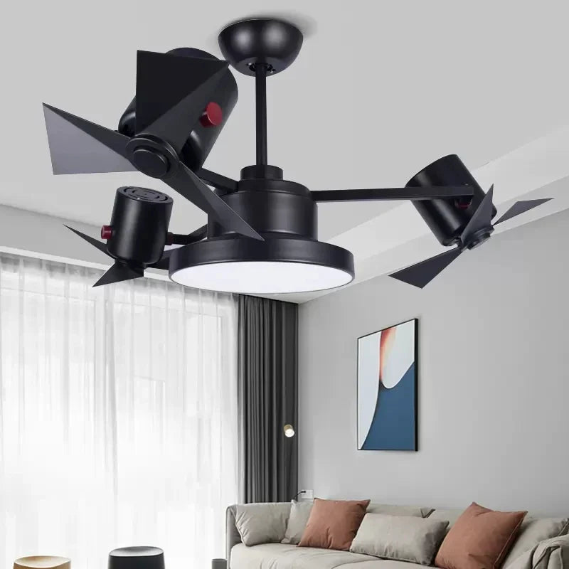 DecorBites™ Ceiling Fan with Invisible Blades for Living Room, Bedroom, and Restaurant