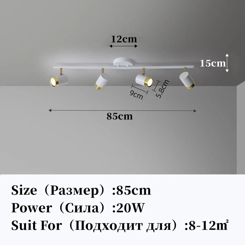 DecorBites™ LED Chandelier with Spotlights for Living Room Bedroom Ceiling Decor