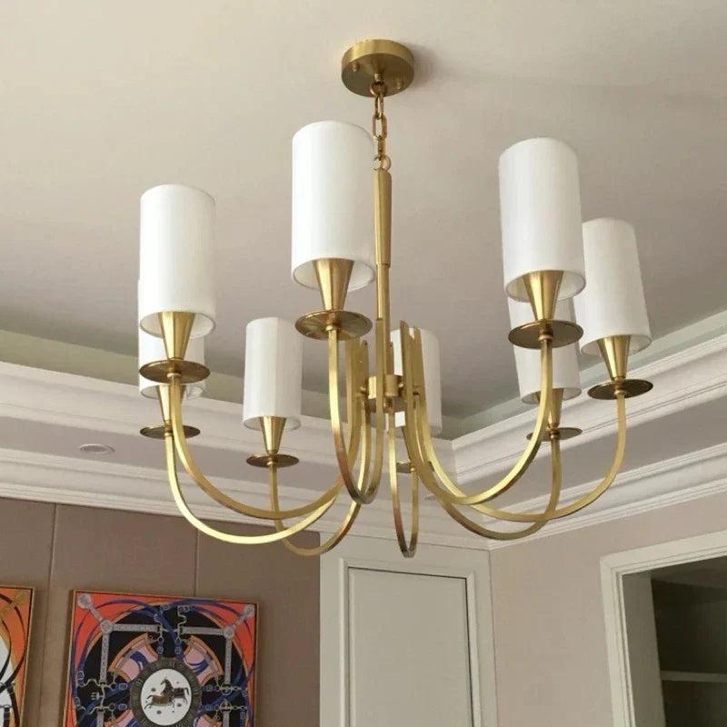 ثريا سقف نحاسية من DecorBites™ لغرفة المعيشة والمطبخ وغرفة النوم وإضاءة