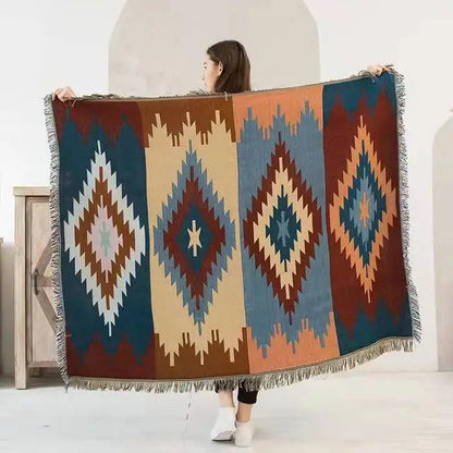 DecorBites™ Bohemian Knit Throw Blanket