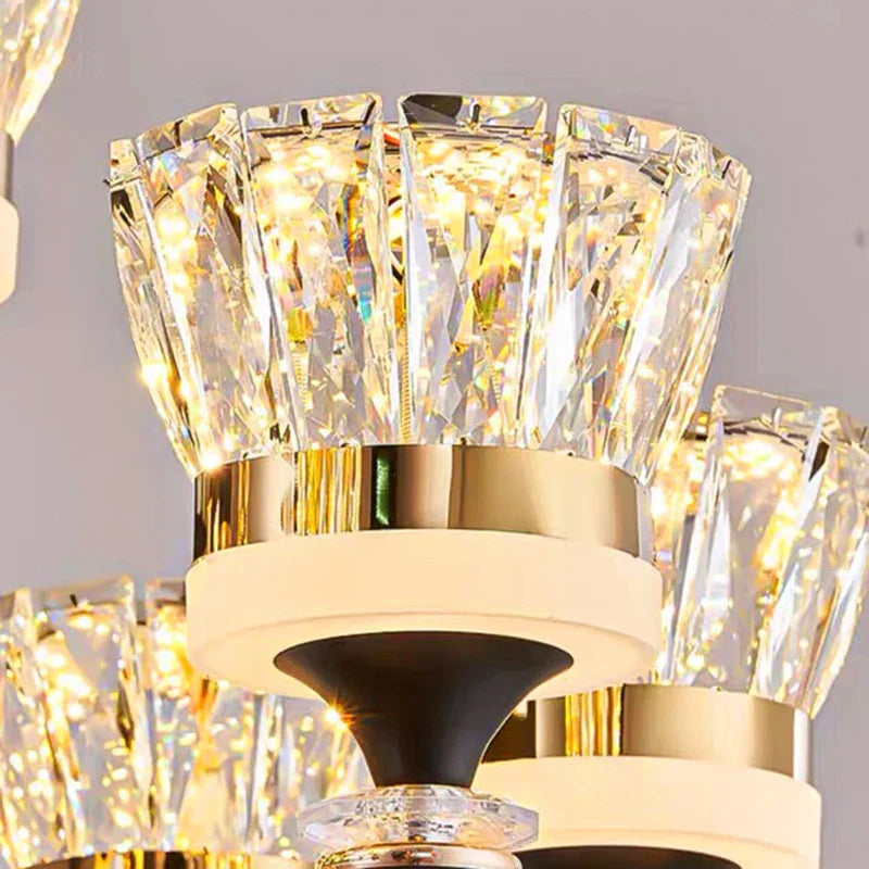 ثريا كريستال DecorBites™‎ معلقة لغرفة المعيشة وغرفة الطعام، ديكور منزلي فاخر