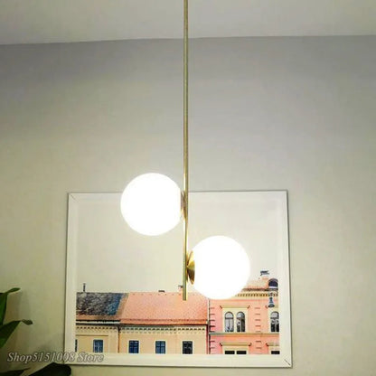 Lámpara colgante LED de bola de cristal DecorBites™ para espacios de vida modernos