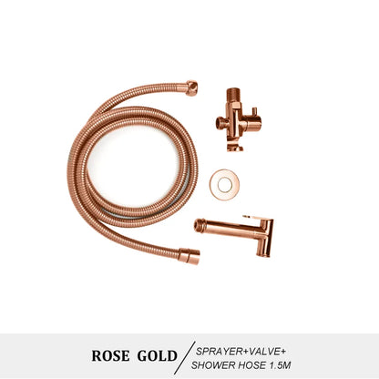 DecorBites™ Brass Bidet Spray Kit with Portable Valve for Bathroom Anus Shower