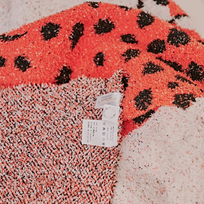 DecorBites™ Hairy Furry Leopard Pattern Blanket