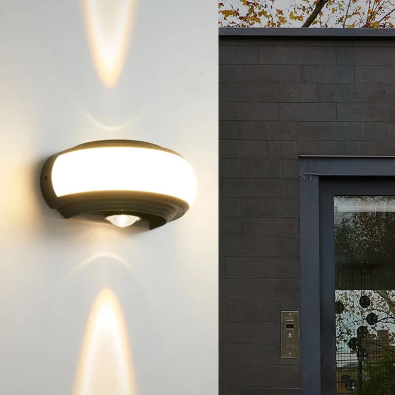 DecorBites™ LED Half-Round Wall Sconce for Staircase and Balcony Lighting