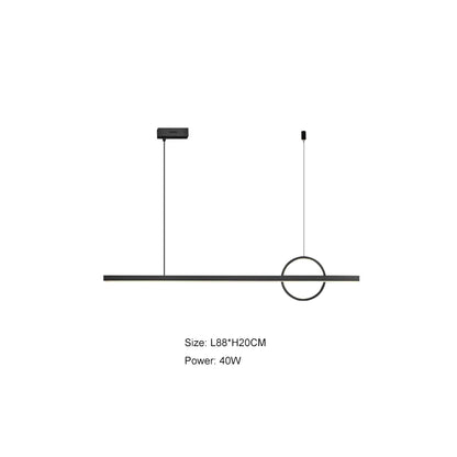 Lámpara de araña geométrica de cobre DecorBites™: Ambiente minimalista para bares y restaurantes