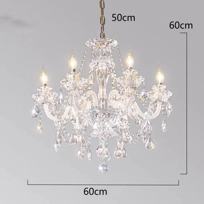 DecorBites™ Crystal Chandelier: Modern Home Decoration Pendant Lights for Living & Dining Room