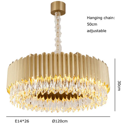 DecorBites™ Black Crystal Ceiling Pendant Lights for Dining Table - Nordic Luxury Design