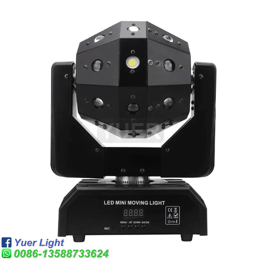 DecorBites™ Disco Ball Lights LED Moving Head Football Light Nightclub Stage Lighting