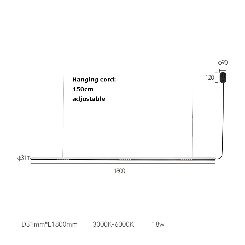 DecorBites™ LED Square Sensor Chandelier for Living Room Lighting