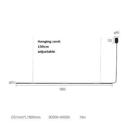 DecorBites™ LED Square Sensor Chandelier for Living Room Lighting