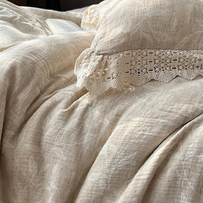 DecorBites™ Lace Princess Jacquard Bedding Set - 4Pcs