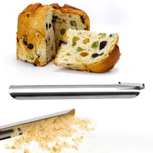 DecorBites™ Limpiador de migas para pasteles - Cepillo de acero inoxidable para servir