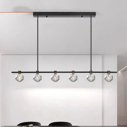 DecorBites™ Crystal Chandelier for Living and Dining Room, Luxury Pendant Lamp and Ceiling Light