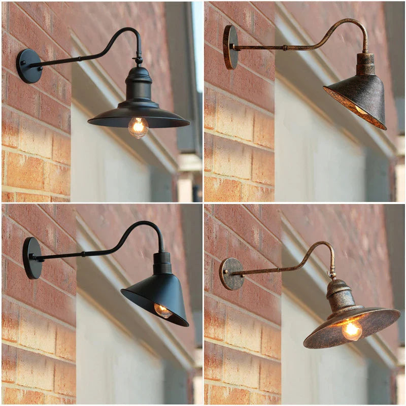 Decorbites™ Industrielle Außenwandlampe für Garten, Veranda, Treppe, Schlafzimmerbeleuchtung