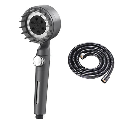 رأس دش DecorBites™ عالي الضغط قابل للتعديل مع 3 أوضاع وقاعدة خرطوم