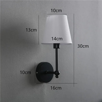 DecorBites™ Black & Gold LED Retro Wall Lamp Luxury Sconce Lighting for Bedroom