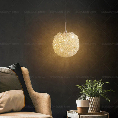 DecorBites™ Crystal Round Room Chandelier - Elegant & Romantic Lighting for Modern Bedside Décor