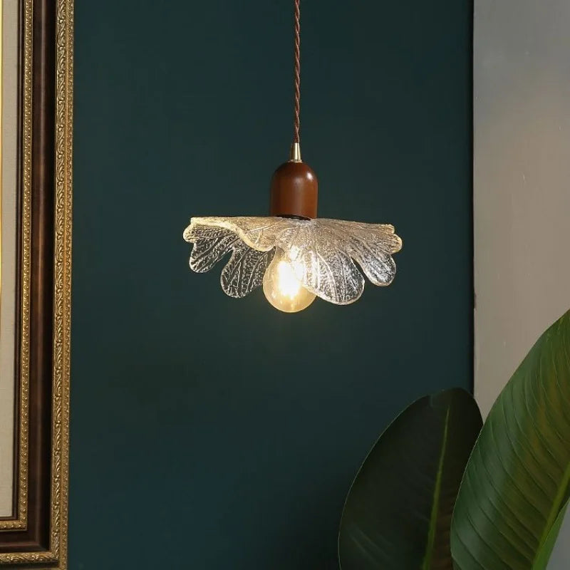 Copper Glass Pendant Light Polished Bar Style