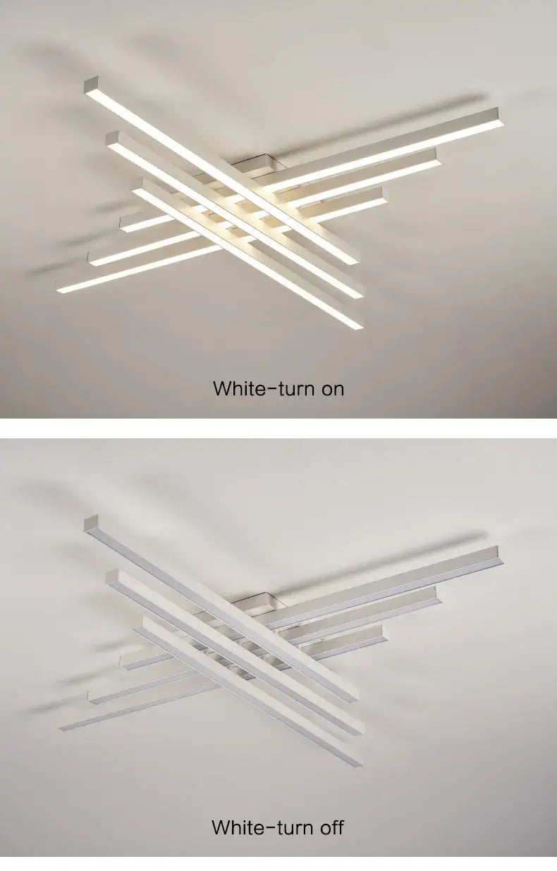 DecorBites™ Modern Black LED Chandelier Lights for Bedroom and Living Room