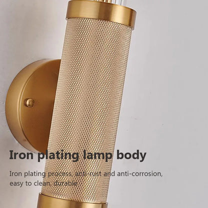 DecorBites™ Glass Wall Lamp Iron LED Light for Home Decor & Illumination