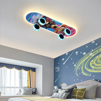 DecorBites™ Kids Skateboard LED Ceiling Light for Modern Children's Rooms