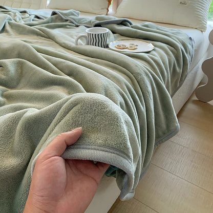 DecorBites™ Coral Velvet Summer Blanket: Extra Soft, Skin-friendly, Machine Washable